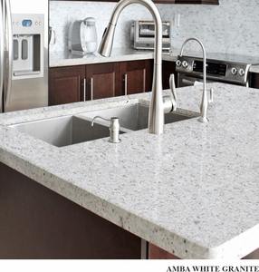 Nouveauté - Pierre de granit blanc Amba polie de haute qualité, épaisseur 2 cm, écologique, durable, pour façade de bâtiment - Product Image 2