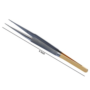 Castroviejo-Micro-pince chirurgicale droite de 6 pouces, accessoire de suture en acier inoxydable manuel électrique - Product Image 1