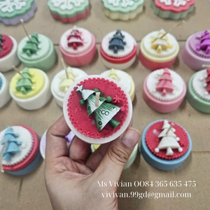 Bougie artisanale parfumée en forme de sapin de Noël et flocon de neige, décoration d'intérieur, cadeau, logo personnalisé, faible MOQ, bougies 3D, prix abordable - Product Image 2