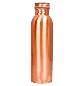 Bouteille en cuivre avec logo personnalisé, idéale pour les cadeaux d'entreprise, les marques de produits de santé et les influenceurs de bien-être, bouteilles en cuivre bicolores. - Product Image 1