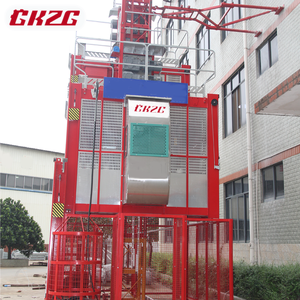 Alat dan Peralatan Pengangkat Bangunan, Lift Bangunan, <span class=keywords><strong>Hoist</strong></span> Konstruksi Kandang Ganda - Product Image 3