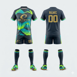 ชุดรักบี้ชายแบบสั่งทำใหม่ สไตล์ปี 2026 พิมพ์ลายด้วยความร้อน โพลีเอสเตอร์ 100% แห้งเร็ว เป็นมิตรกับสิ่งแวดล้อม ต้านเชื้อแบคทีเรีย กางเกงขาสั้นผ้าตาข่าย - Product Image 3