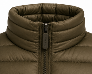 WARPRO INDUSTRY Custom Winter Puffer <b>Jacket</b> Men High Quality <b>Canvas</b> Outerwear Hooded Stand Collar Full Zip Windproof Breathable - Product Image 4