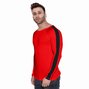 Camiseta de Manga Larga de Color Sólido Personalizada OEM para Hombre, Camiseta de Moda, Ropa Casual, Camiseta Ajustada, Camiseta de Color Sólido - Product Image 4