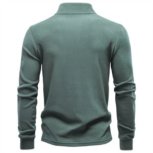 Men’s <b>Golf</b> Quarter Zip Sportswear Pullover <b>Long</b> <b>Sleeve</b> Athletic <b>Golf</b> <b>Top</b> Custom Branding Private Label Wholesale Supplier - Product Image 2
