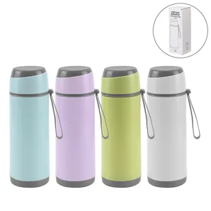 Sports Glass Bottles 500ml Reusable Leak Proof Portable with Twist off Lid and Carry Handle - Product Image 6