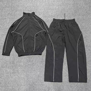 Men's Full Customization Winter XL Track Suits Wholesale Blank Polyester Windbreaker <b>Jacket</b> Pants Set Customizable Size - Product Image 6