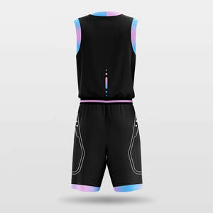 Custom Made Unisex Basketball Uniform OEM Custom Printed 100% Polyester Quick Dry Breathable Anti-Bacterial Plus Size Sleeveless - Product Image 2
