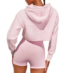 Sweats à capuche et sweats pour femmes recadrée sexy sweats à capuche pour femmes 2025 dernier sweat surdimensionné sweats à capuche en coton pour femmes - Product Image 5