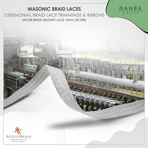 Customised Top Quality Uniform Lace <b>Braid</b> for Uniform Men | Wholesale Silver <b>Braids</b> Laces 2026 - Product Image 3