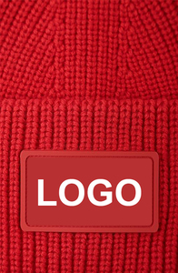 Gorro de Punto Rosa Unisex para Adultos, Gorro de Invierno de Color Sólido con Puño Acanalado, Material Acrílico, Estilo Casual Urbano - Product Image 2