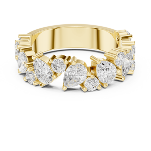 Dahliora jewels 10K Real Gold Bridal <b>Ring</b> with Antique Design - Product Image 3