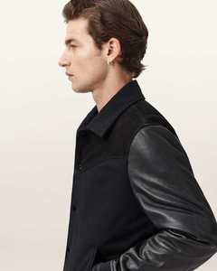 Veste d'hiver en cuir véritable de luxe pour homme, coupe ajustée, style motard décontracté, fabrication OEM haut de gamme, service d'échantillonnage disponible - Product Image 6