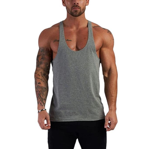 Hot Selling Custom Logo Printing Spandex/Polyester Men's Summer Breathable Quick Dry Gym <b>Vest</b> <b>Long</b> Sleeve Fitness Sport Tank Top - Product Image 4