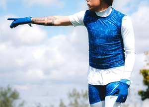 Maillots de compression ajustés pour bras gauche avec fixation décontractée – Maillots de compression de football américain pour hommes - Product Image 5