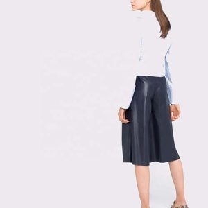 Jupe en cuir pour femme PIHA SPORTS, nouveau design, coupe régulière, taille mi-haute, imperméable, écologique, avec cordon de serrage, décontractée, style crayon, grande taille - Product Image 6