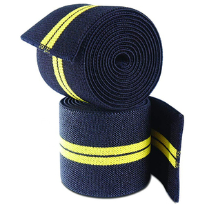 Advanced Knee Wraps for Powerlifting Squat Training Gym Equipment with High Elastic <b>Rebound</b> and Secure Tight Fit Support - Product Image 3