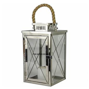 Pot à bougie en béton de qualité supérieure, design unique, prix compétitif, avec couvercle en bois naturel et métal, et lanterne en verre et fer. - Product Image 6