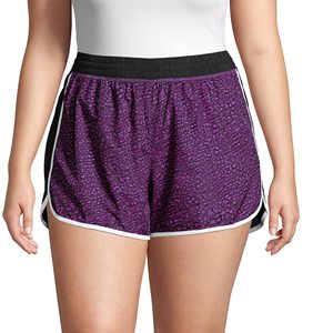 Shorts de course pour femmes à taille haute en nylon respirant, taille élastique, tissu à séchage rapide, style sportif froncé - Product Image 4