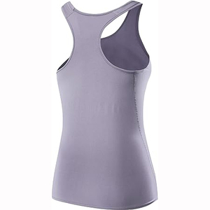 Débardeur rose sans couture respirant pour femme, dos nageur, sans manches, pour le sport, le fitness, le yoga, avec logo personnalisé - Product Image 4