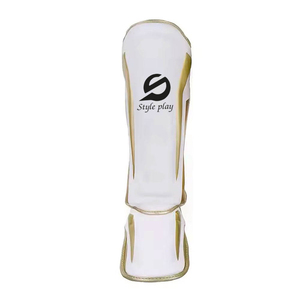 Leather Muay Thai <b>Shin</b> Guards Durable Unisex Adults Martial Arts <b>Shin</b> Instep <b>Pads</b> Kickboxing MMA Training Sparring <b>Shin</b> Instep - Product Image 4