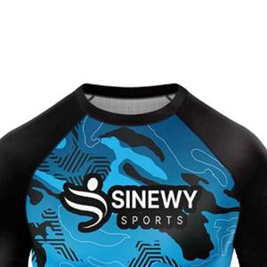 Rashguard MMA unisexe de haute qualité, respirant, à séchage rapide, écologique, UPF50, manches courtes, imprimé par transfert thermique - Product Image 4