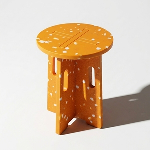 4GoodThings Recycled Plastic Stackable Modular Foldable Portable Home <b>Stool</b> Ottoman Contemporary Modern Bedroom School Apartment - Product Image 1