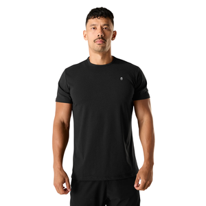 Chemise à manches courtes noire pour homme, confortable, en coton de qualité supérieure, vêtements décontractés, chemise de sport, tendance, vente en gros, vêtements de sport actifs - Product Image 1