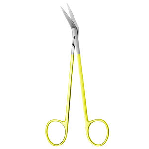 Ciseaux chirurgicaux Locklin Gum Scissor 160 mm à bord de scie, en acier inoxydable, pour opérations médicales, couleur or, certifiés CE, par Grip Surgical - Product Image 1