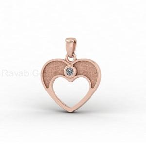 18k Gold Genuine 925 Silver Heart Blank Bezel Charm <b>Pendant</b> with CZ Setting <b>for</b> DIY Keepsake Memorial Resin Jewelry Findings - Product Image 5