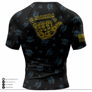 Wholesale RashGuard Custom Sublimation <b>Print</b> Polyester Spandex Flatlock Seams BJJ MMA <b>Surfing</b> Long Sleeve Compression Shirt - Product Image 6