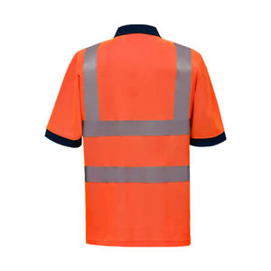 Camisetas tipo polo de seguridad altamente reflectantes 100% poliéster, personalizables, para trabajo de seguridad y construcción, disponibles en todos los tamaños y colores. - Product Image 5