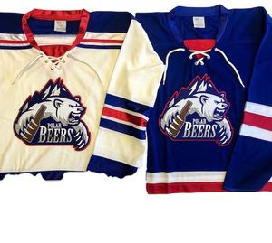 Equipo deportivo de hockey sobre hielo personalizado de alta calidad, camisetas de último diseño para adultos con impresión de nombre OEM - Product Image 2