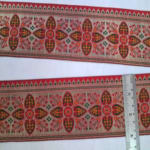 Encaje Rapiyar duradero y suave con un patrón atractivo para uso festivo, un lujo de diseño. - Product Image 3