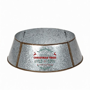New Style Tree <b>Collar</b> Home Garden Decoration <b>Metal</b> Iron Rustic Galvanized Tree <b>Collar</b> for Christmas Decor - Product Image 1