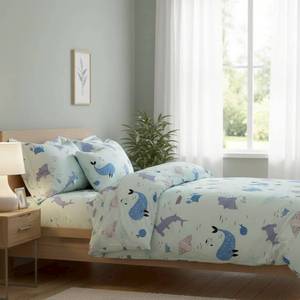 Sábana Ajustable Pinedream de Lyocell 40s con Diseño de Peces de Dibujos Animados, 215TC, Fresca al Tacto, Transpirable, para Niños - Product Image 6