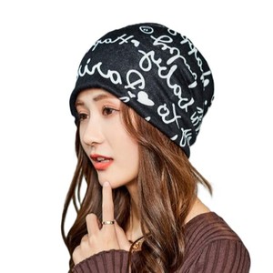 New Custom Design Black Letter Print Beanie Hat For Women 100% Acrylic Knit <b>Winter</b> <b>Cap</b> Casual Style 56-58CM Head Circumference - Product Image 4