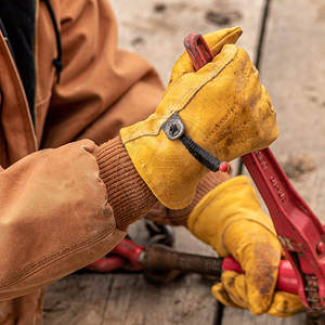 Gants de travail en cuir personnalisables, fabriqués au Pakistan, nouvelle collection 2026, pour la sécurité au travail, en vente - Product Image 5