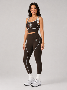 Conjunto de yoga de 2 piezas para mujer, de la mejor calidad, personalizado, ligero, transpirable, a un precio con logo personalizado. - Product Image 2