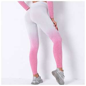 Pantalones de Yoga al por Mayor para Mujer, Leggings sin Costuras con Sublimación, de Secado Rápido, Leggings Deportivos Ajustados, Leggings Gruesos para Correr para Mujer - Product Image 2