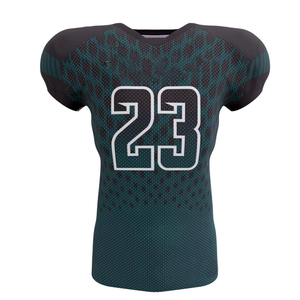 Maillot de football américain personnalisé pour adulte, respirant, grande taille, en Spandex/Polyester, séchage rapide, anti-bactérien, manches courtes, personnalisable - Product Image 1