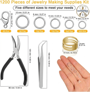 <b>Long</b> <b>Nose</b> Stainless Steel Lightweight Jewelry Polishing & Making Pliers - Product Image 3