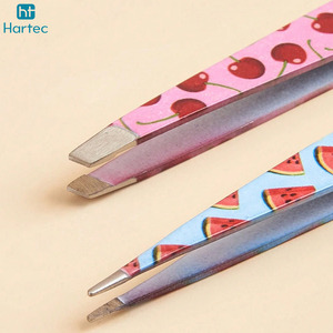 Ensemble de 2 pinces à épiler, kit de toilettage des sourcils et de la barbe avec étui, outils cosmétiques pour la coupe des sourcils et outils de maquillage - Product Image 2
