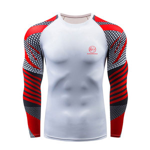 Factory Price <b>Men</b> <b>Compression</b> <b>Shirts</b> Lightweight Quick Dry Custom Logo Printed <b>Compression</b> <b>Shirt</b> For Online Sale - Product Image 1