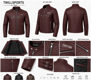 Solid Color Casual Wear Men Leather <b>Jacket</b> Streetwear New Fashion Comfortable Men Leather <b>Jacket</b> Slim Fit <b>Biker</b> <b>Jacket</b> - Product Image 6