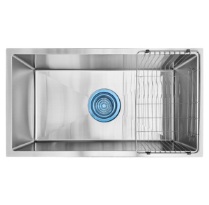 Lujo INOX 304 POSCO bajo encimera fregadero de cocina hecho a mano de un solo tazón de fábrica de Vietnam con muy buenos precios. - Product Image 4