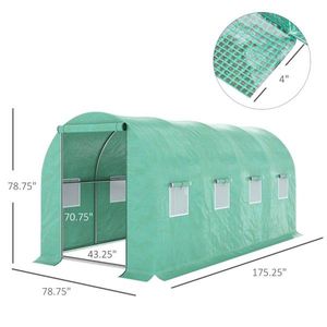 Mini Serra Moderna Facile da Montare con Struttura in Acciaio Zincato e PVC/PE per Uso Domestico e Giardino - Product Image 3