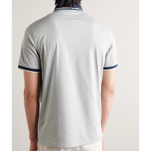 Camisa de Golf Casual para Hombre, de Manga Corta, con Botones, Personalizada, de Color Sólido, Transpirable, Antiarrugas, de Secado Rápido, 100% Algodón Tejido - Product Image 2