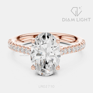 Bague de mariage ovale 2,09 carats, bijoux fins, certifiée IGI, or blanc 14 carats, diamant de laboratoire, bague de fiançailles et d'anniversaire - Product Image 3