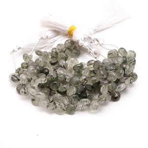 Perles de coquillage de rutile noir naturel 9MM 10MM, perles de pierres précieuses sculptées à la main, percées sur le côté, pour la fabrication de bijoux, prix de gros, approvisionnement en vrac - Product Image 3